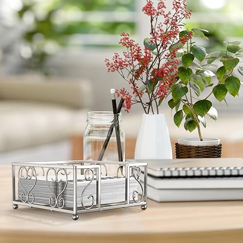 Vista 110 de Bandeja de acrílico para toallas de invitados para baño, soporte vertical para toallas de mano desechables, organizador de servilletas impermeable A