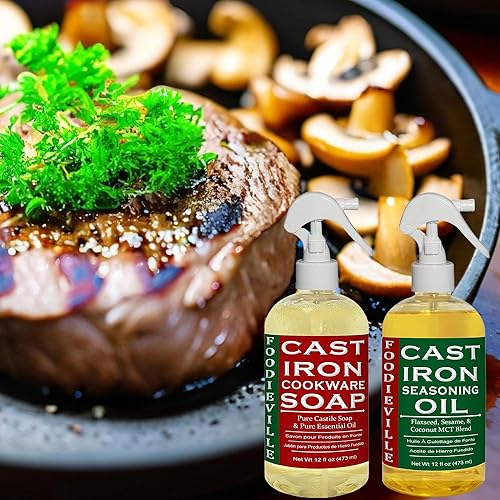 Miniatura 6 de Creation Farm Jabón de hierro fundido - Limpiador a base de plantas - Ideal para sartén, planchas, ollas y hornos holandeses - Cuidado de utensilios