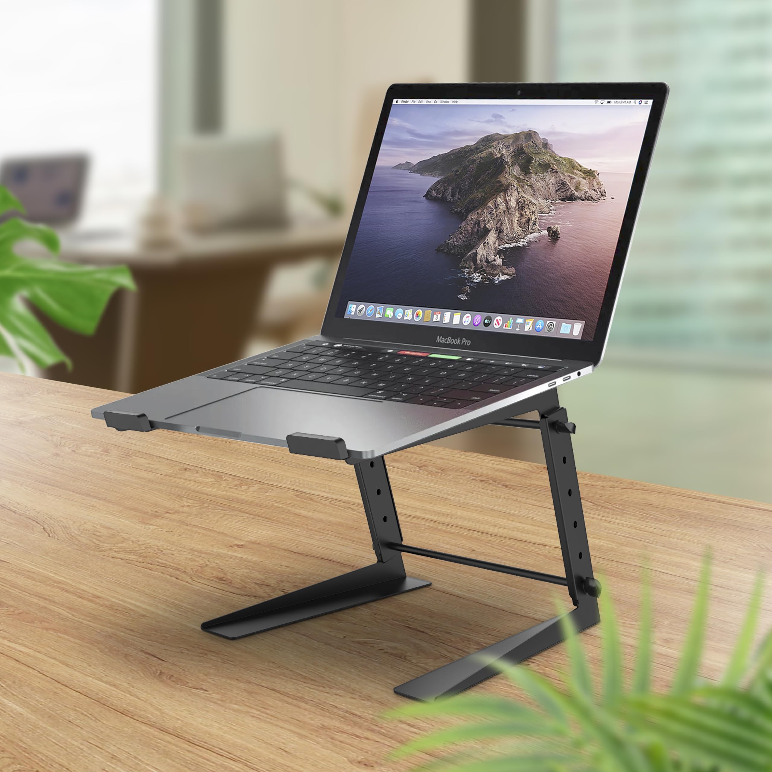 Supporto Laptop Bontec - Regolabile, Per PC 10-17.3 Pollici, Argento, Fino A 5kg - Foto 12