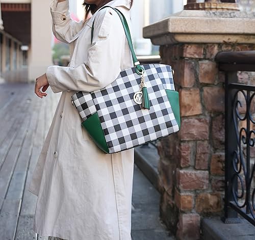 Miniatura 2 de MKF Collection - Bolso de hombro para mujer de cuero vegano con asa superior bolso cruzado y de mano Bonita Negro, Bonita Borgoña, Bonita Carbón