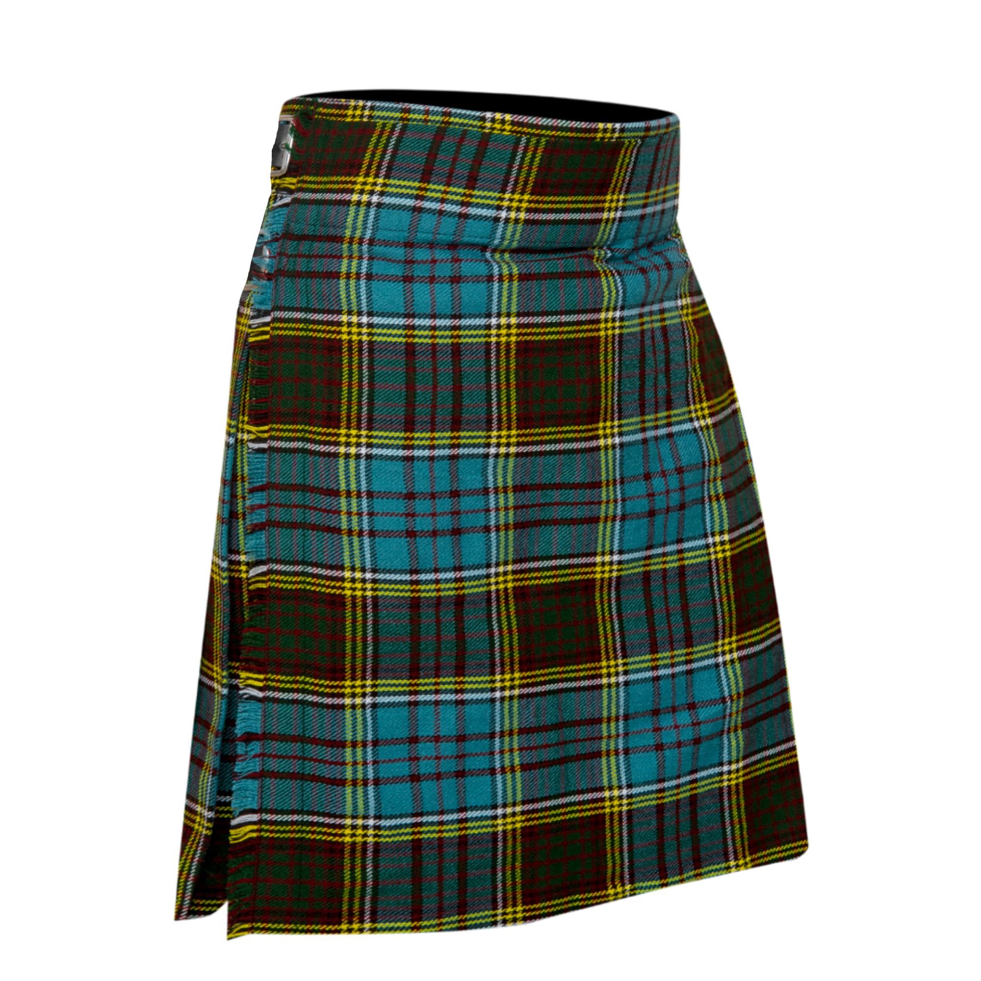 Allsafe Traders Men's Anderson 5 Yard Scottish Tartan Kilt, Highland Wedding Kilt, 44