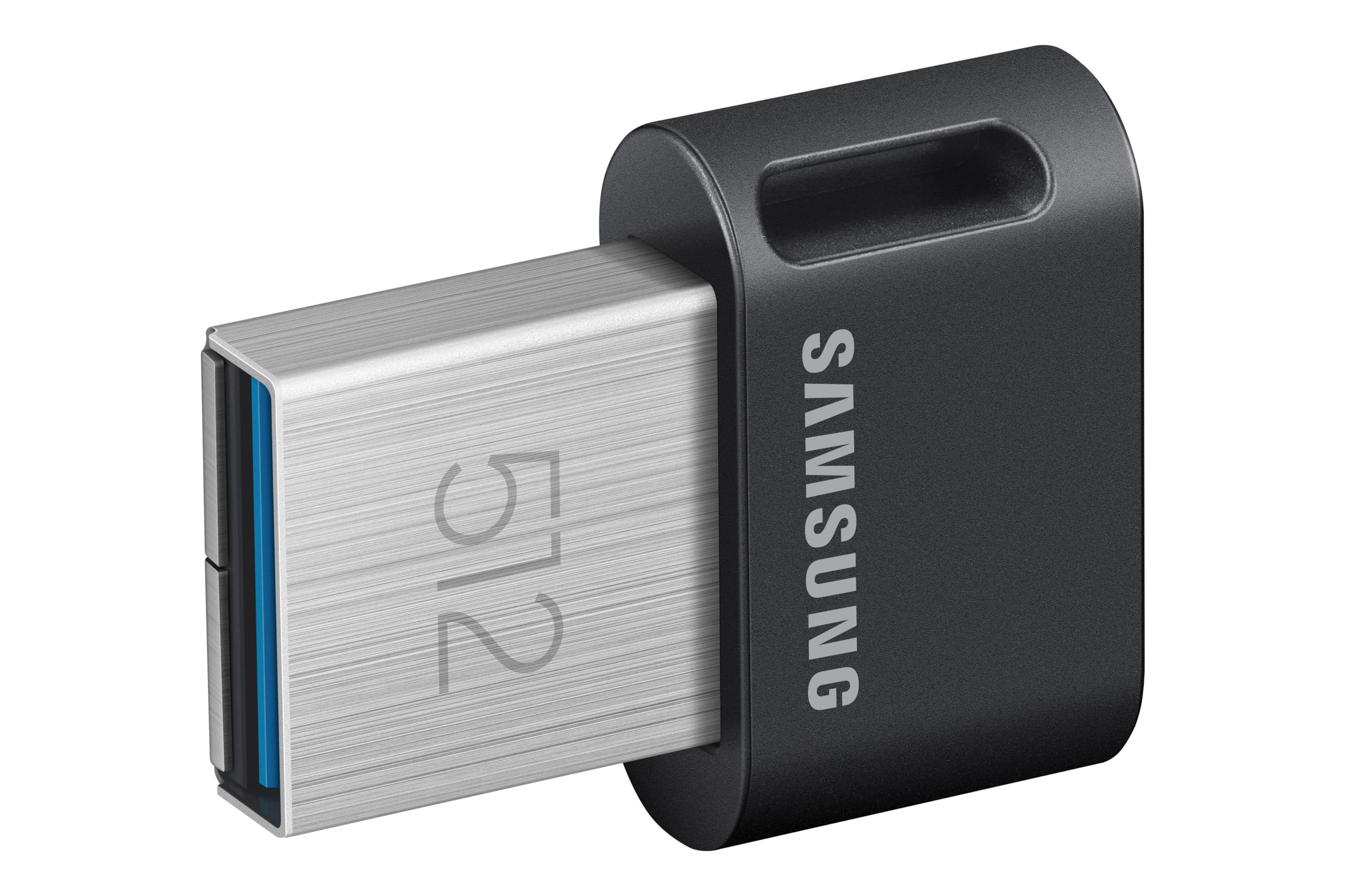 Samsung Clé USB FIT Plus, USB 3.2 Gen 1, 512 Go, 400 Mo/s en lecture, Compacte avec porte-clés, Couleur Grise, MUF-512AB/APC