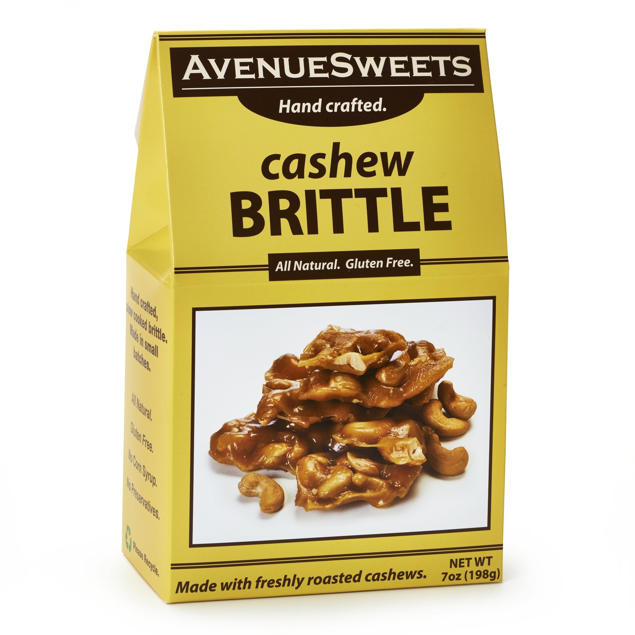 Handcrafted Old Fashioned Nut Brittle - 7 oz Box - Cashew