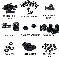 Vista 2 de Kit completo de pernos de carenado de motocicleta negro para Yamaha YZF-R6 2005 Tornillos, sujetadores y hardware