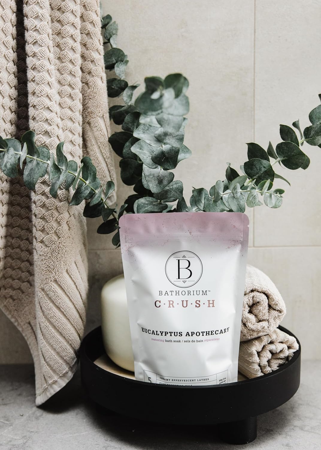 Bathorium Eucalyptus Apothecary Crush, Muscle Recovery Bath Soak, Eucalyptus & Tea Tree Oils, Post-Workout, Sinus Relief, pH-Balanced, 5+ Baths, 21 oz - Image 6