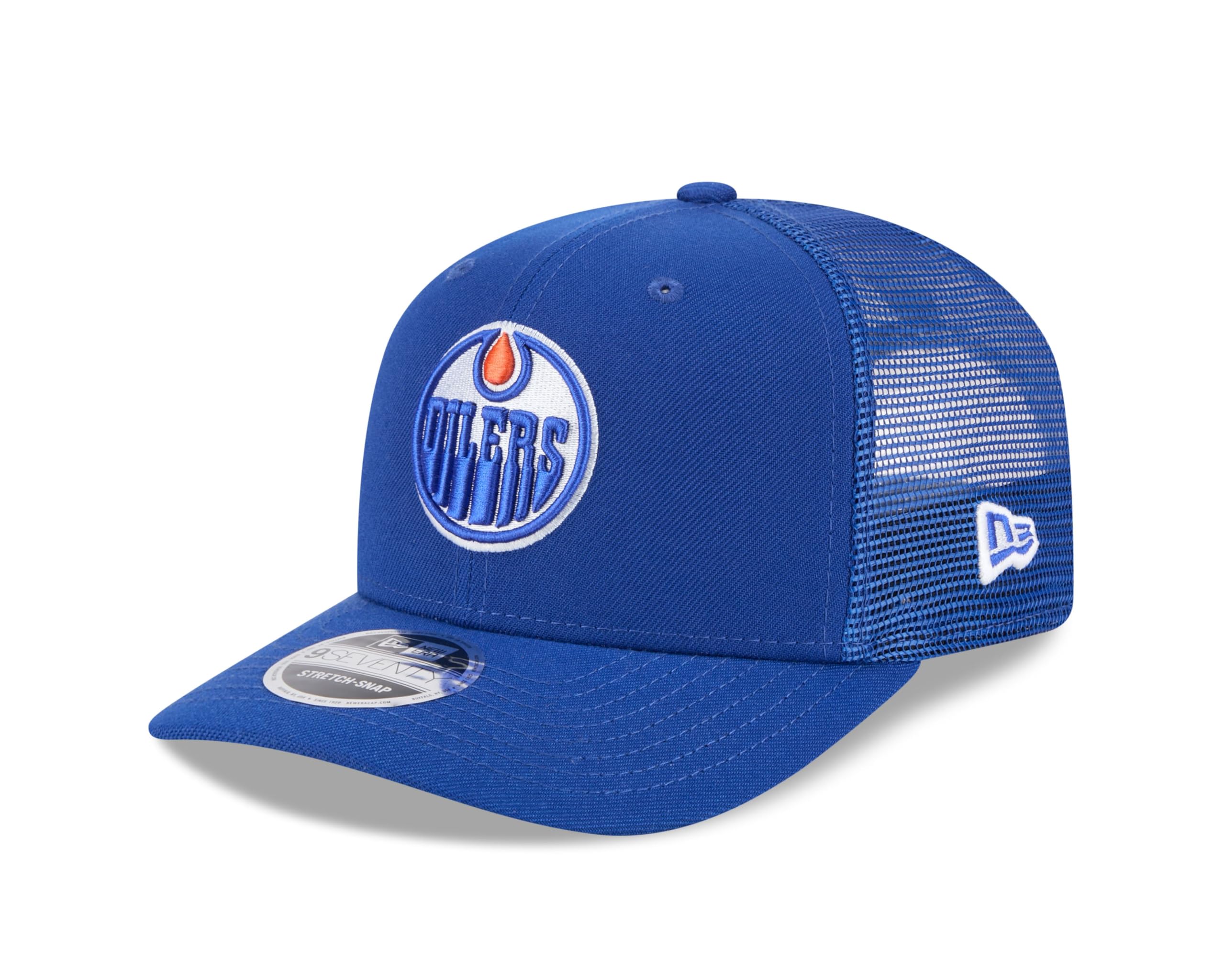 New Era Edmonton Oilers 9Seventy Stretch-Snap NHL Trucker Cap Blue