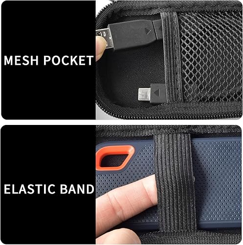 Vista 3 de Funda para SanDisk 1TB 2TB 500GB 4TB/para SanDisk PRO Extreme Portable SSD, soporte externo de almacenamiento de disco duro de estado sólido