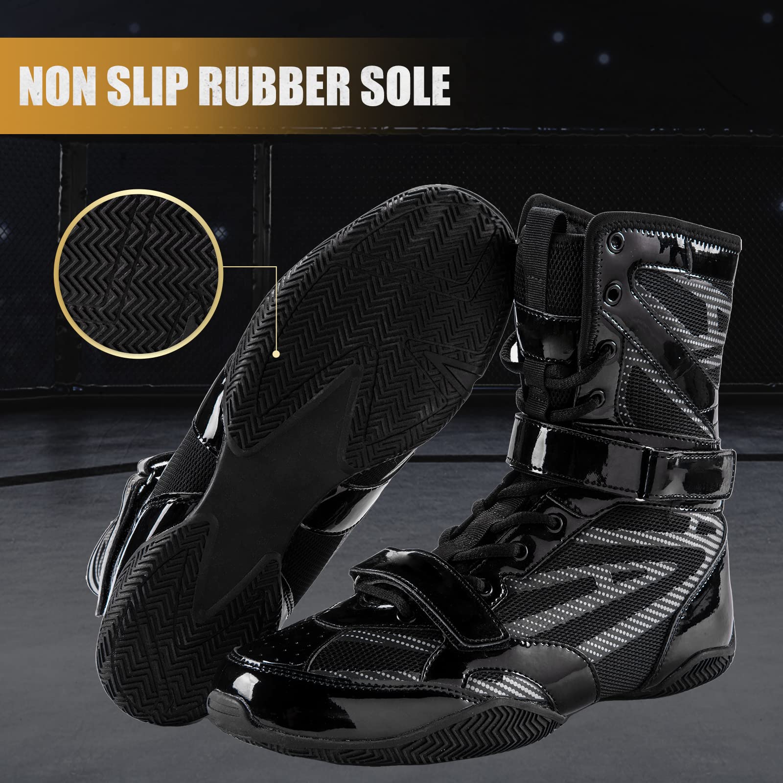 Boxschuhe-Boxtrainingsschuhe für Damen und Herren, Professionelle Boxschuhe, Muay Thai, Boxer, Boxstiefel Boxing Shoes