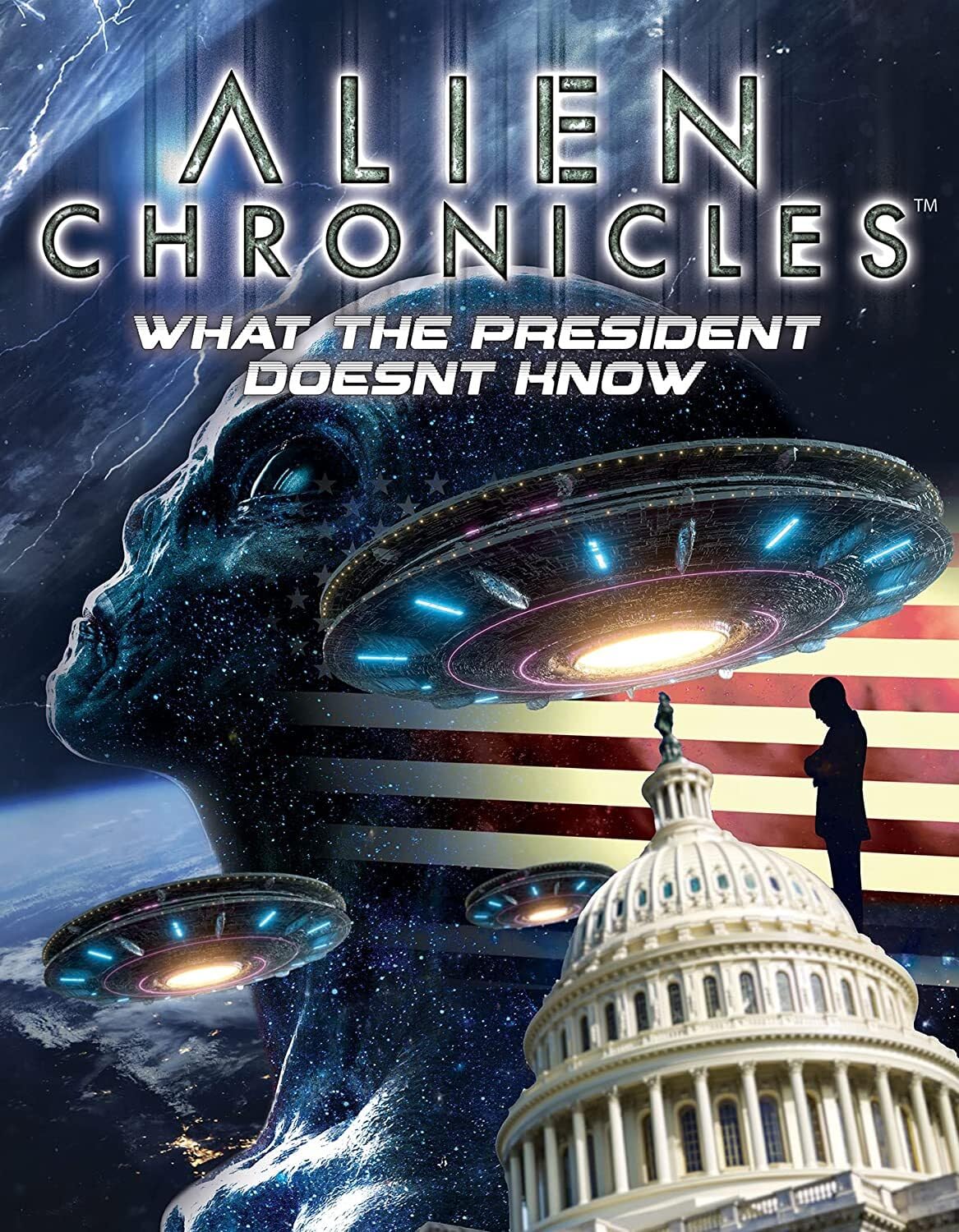 Alien Chronicles noche de cine de misterio con el DVD sobre enigmas de EE. UU.