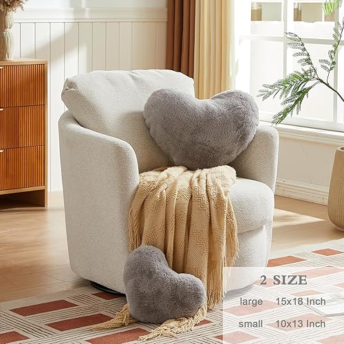 Miniatura 9 de EastTree Almohadas de corazón para el día de San Valentín, almohadas negras en forma de corazón, almohadas ultrasuaves y esponjosas, almohadas de