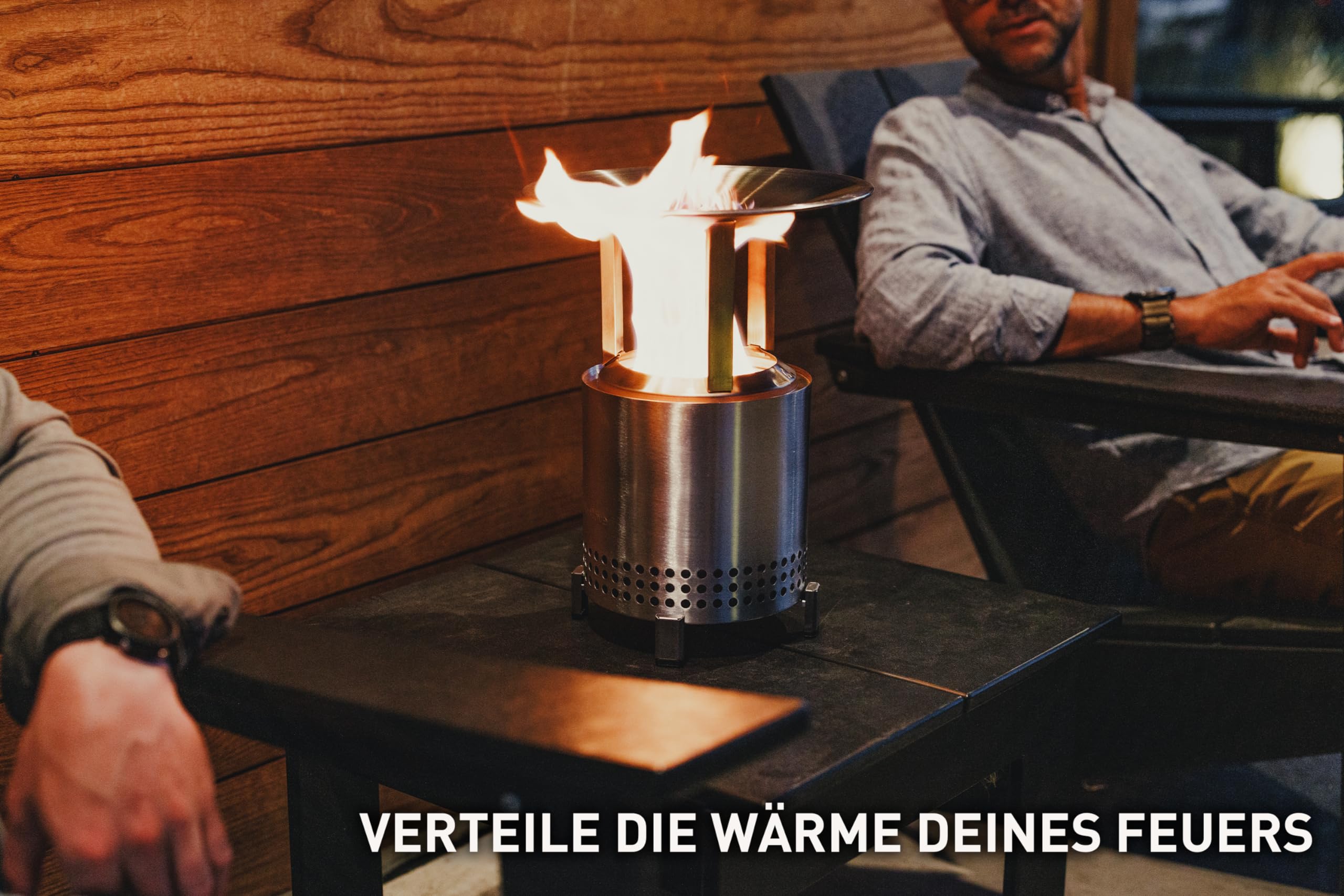 Solo Stove Mesa XL Wärmeverteiler | Erweitert den Wärmeradius um 60 cm, Outdoor Heizstrahler, Robustes Tischkamin Zubehör mit Tragetasche, Bis zu 14°C mehr Wärmer Edelstahl, Dm.: 26,7 cm, 3,2 kg