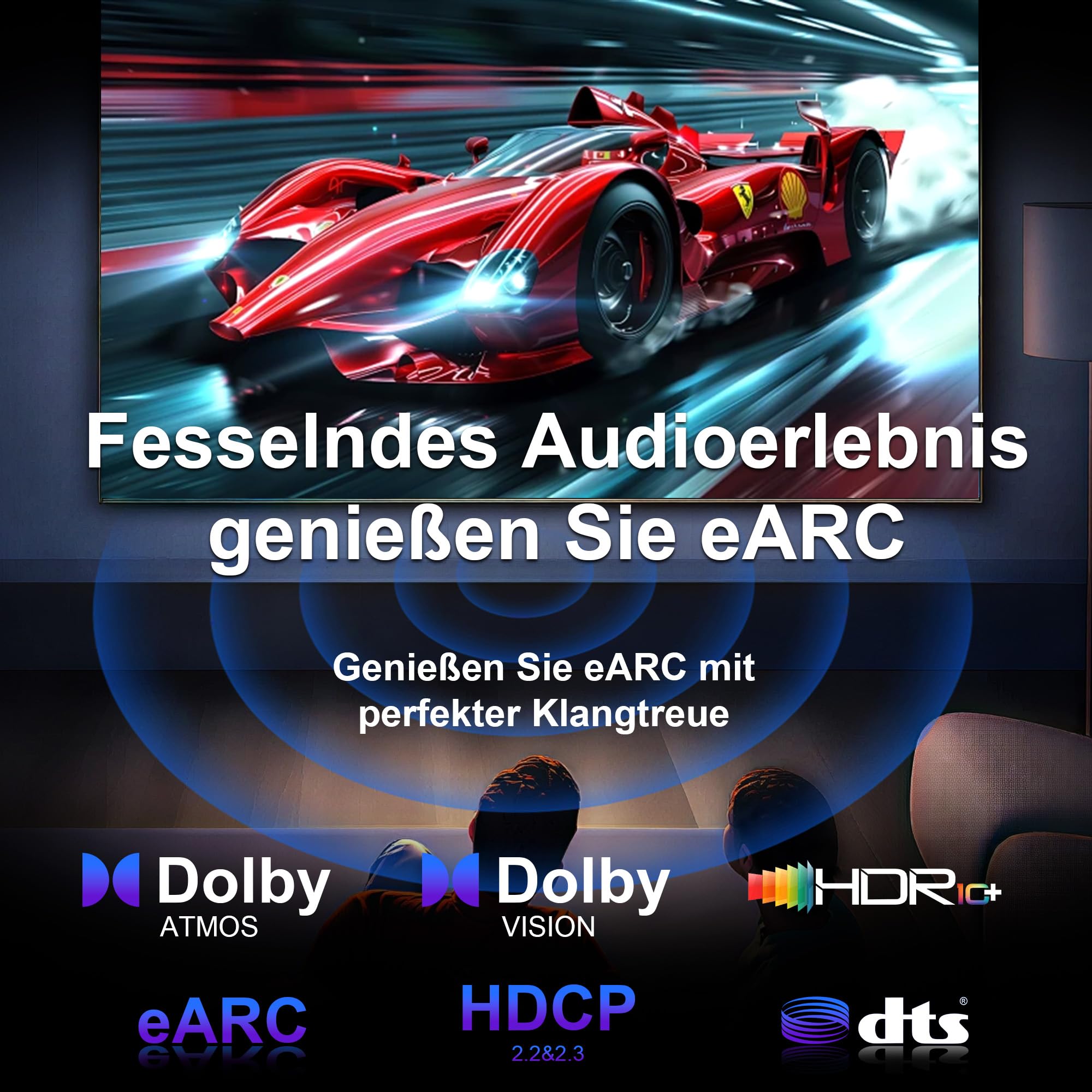 8K HDMI Glasfaser kabel 15Meter , Lang HDMI 2.1 Kabel Aktives, HDMI 2.1 Kabel 48Gbps Ultra High Speed Speed 8K@60Hz,4K@120Hz/144Hz HDR10 eARC 3D HDCP 2.3 für HDTV, Monitor, Laptop, Heimkino - Weiß