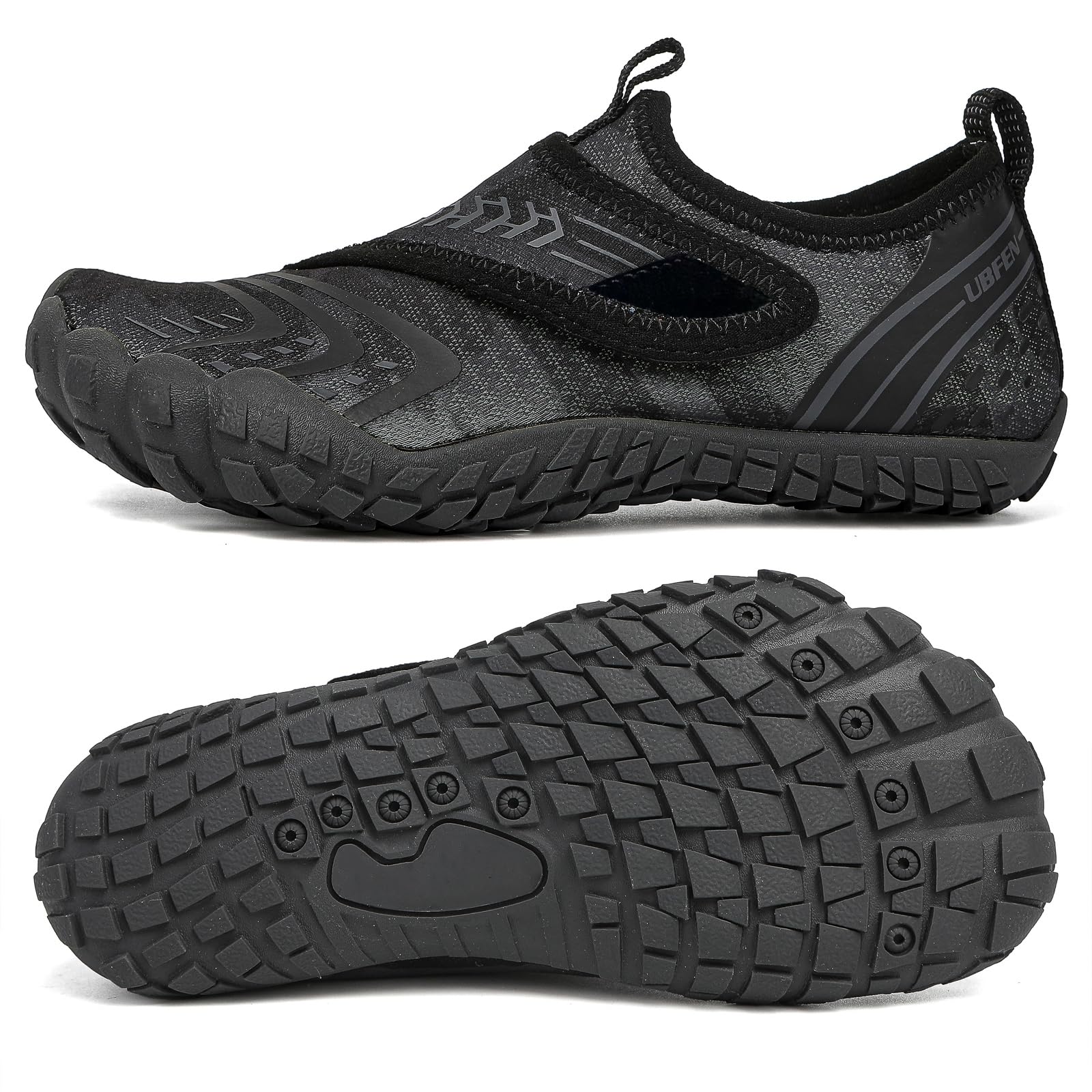 UBFEN Water Shoes for Kids Boys Girls Aqua Socks Barefoot Beach Sports Swim Pool Quick Dry Lightweight Toddler Little Big Kid