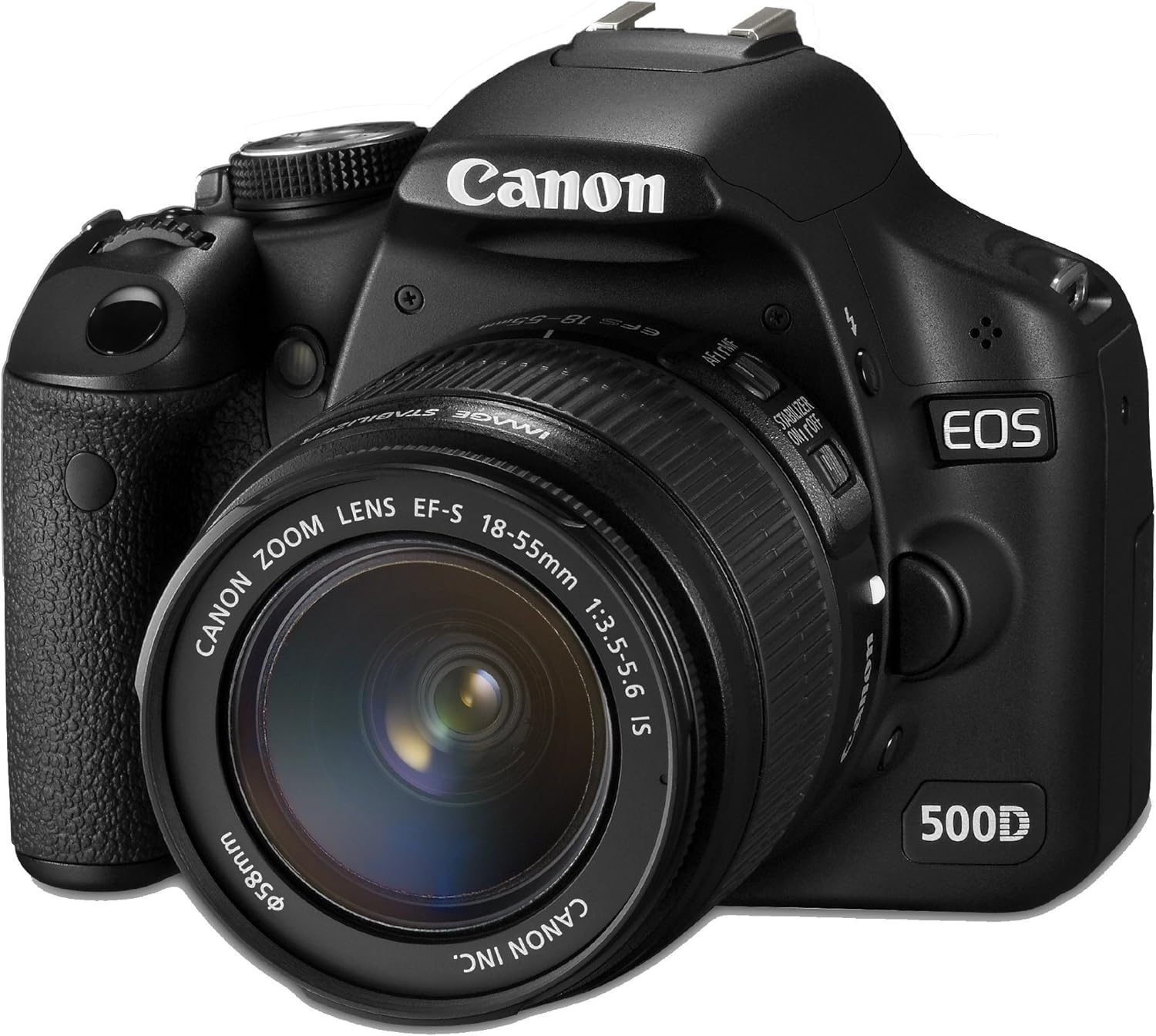 Canon EOS 500D SLR-Digitalkamera Kit inkl. EF-S 18-55mm IS und EF-S 55 ...