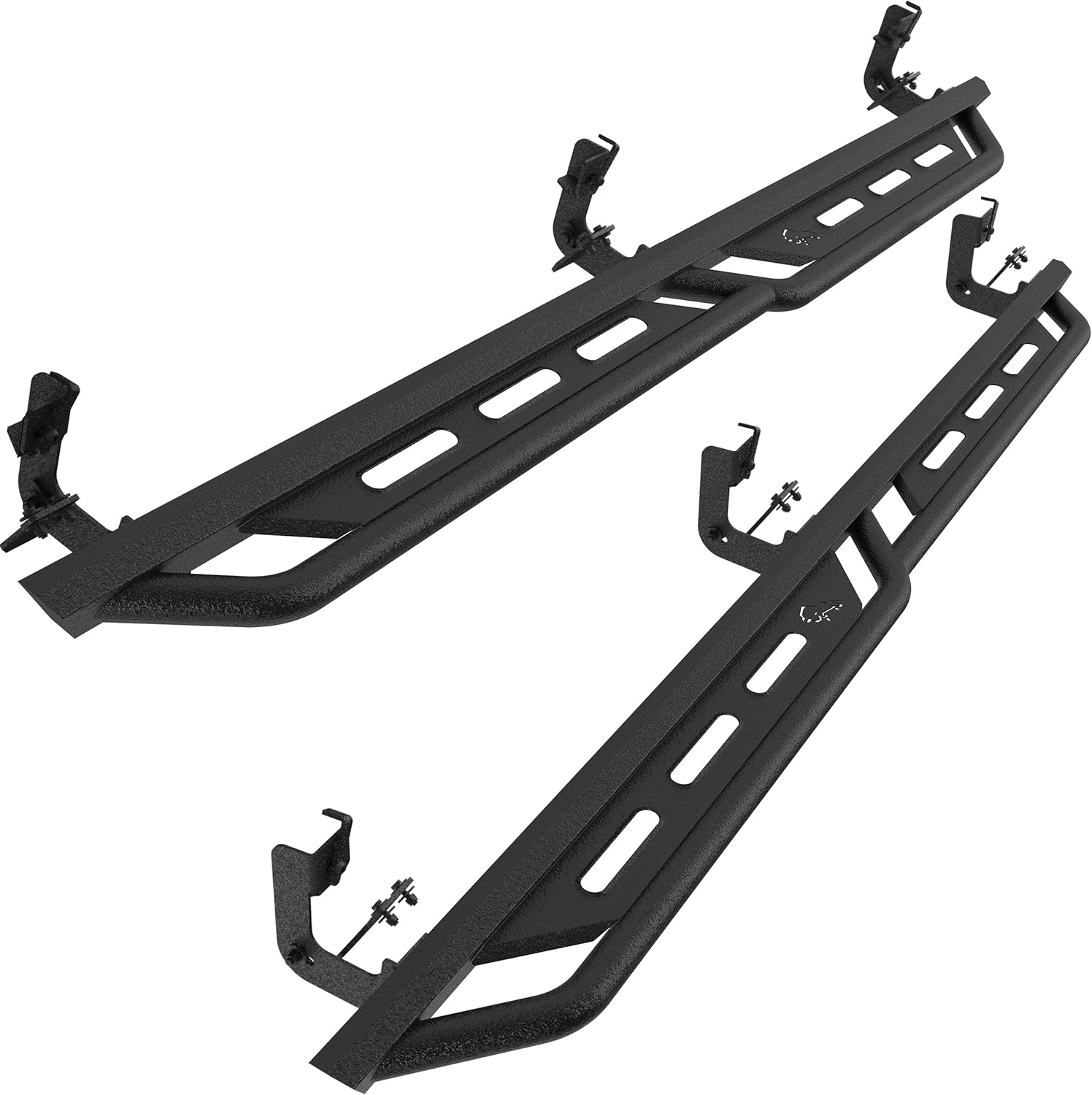 IRONBISON Running Boards Side Steps Fits 2009-2018 Dodge RAM 1500 Crew Cab | 2010-2026 RAM 2500/3500 Crew Cab, Heavy Duty Pickup Truck Side Rails Nerf Bars Drop Steps Heavy Texture Black