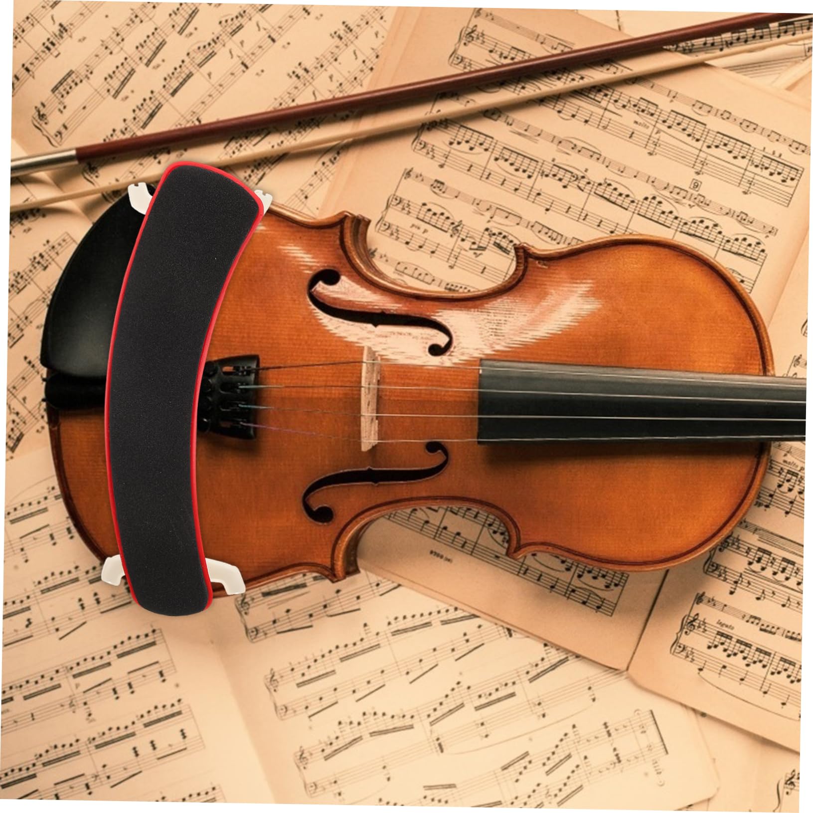 BESPORTBLE 1Pc Durable Rubber Violin Shoulder Pad Portable Support for Violins Exquisite Craftsmanship Easy to Clean for Musicians and Present Giving