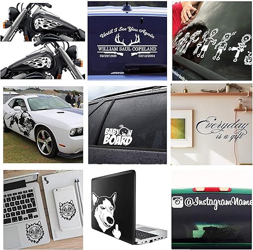 Miniatura 3 de ZBOYZ 4 calcomanías de espejo retrovisor con texto en inglés "Hello Gorgeous Love" para espejo retrovisor, calcomanía de pared para automóvil,