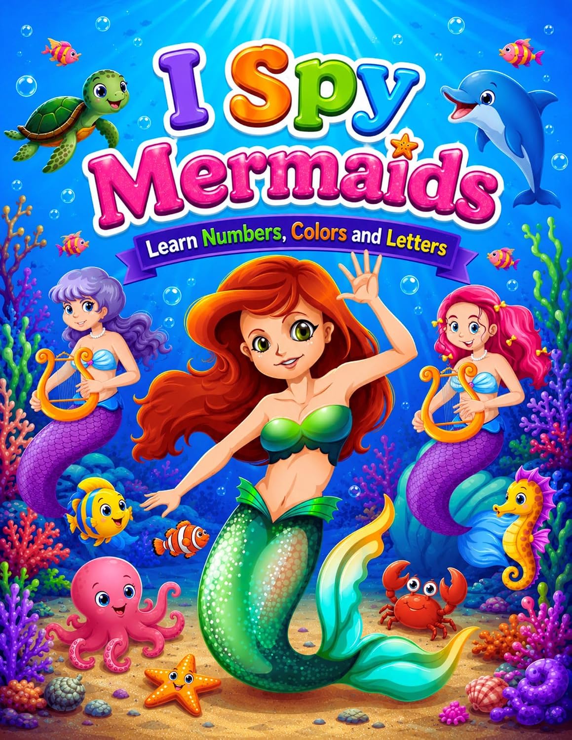 I Spy Mermaids: A Fun Educational Guessing Game Picture Book for Toddlers and Preschoolers | Learning Letters, Numbers and Colors (I Spy Book for Kids ... (I Spy Book Collection for Kids Ages 2-5)