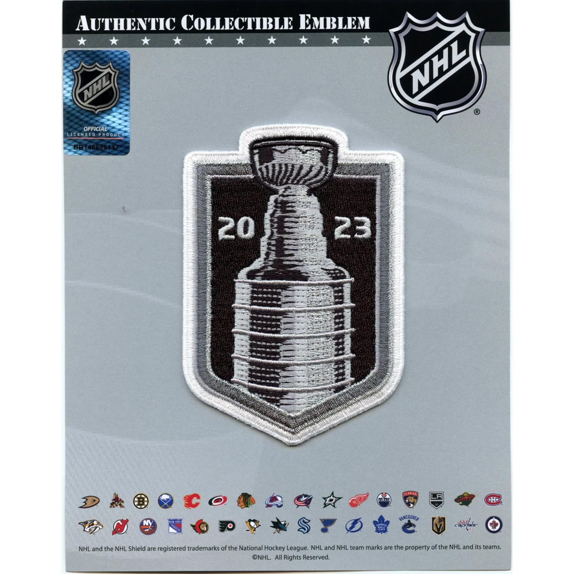 2023 Stanley Cup Final Official Embroidered Hockey Jersey Patch Vegas Vs Florida