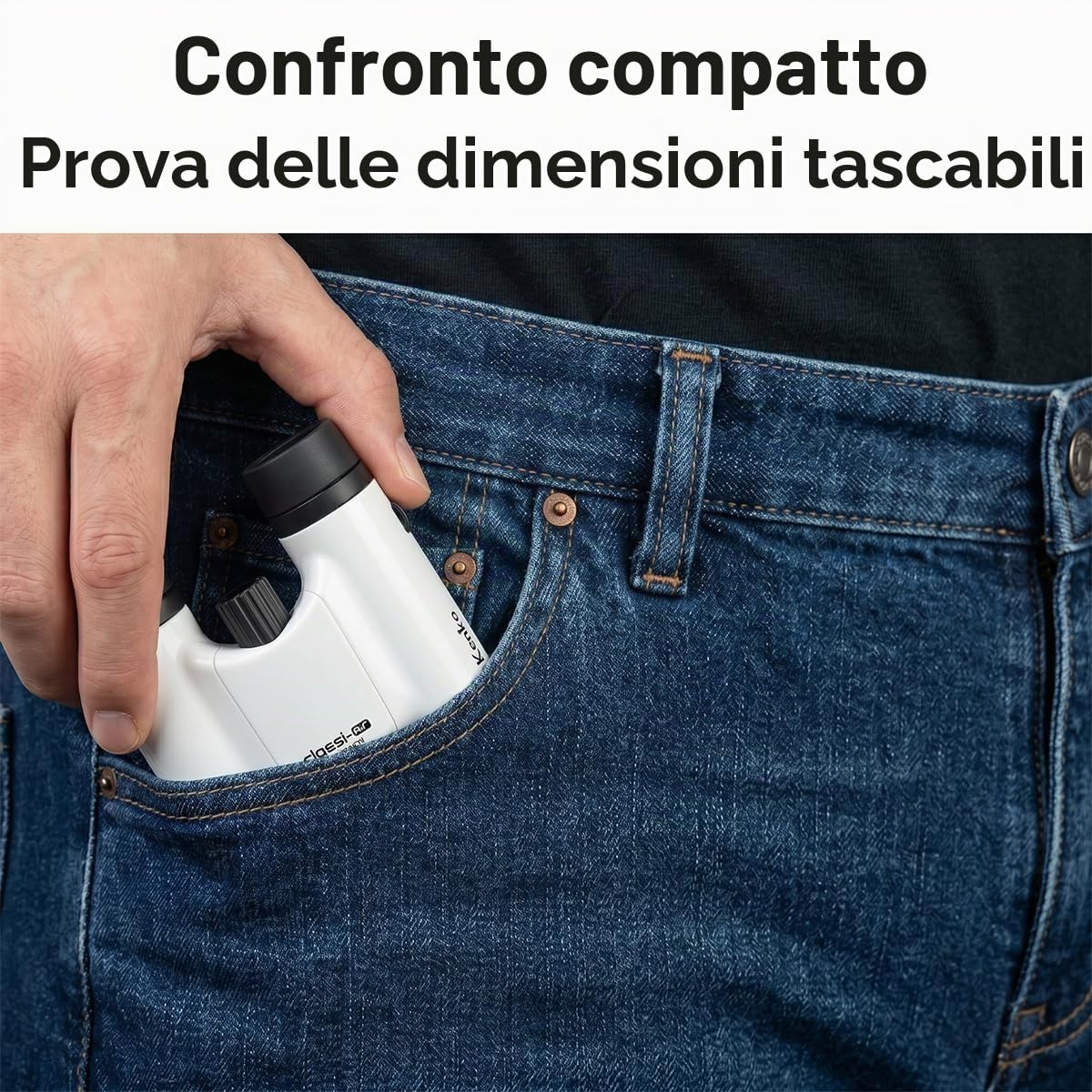 Kenko Binocoli Classi-Air 10x21 DH, Prisma a tetto, leggero, design pieghevole e compatto, Rivestimento multistrato, Rosso 021392