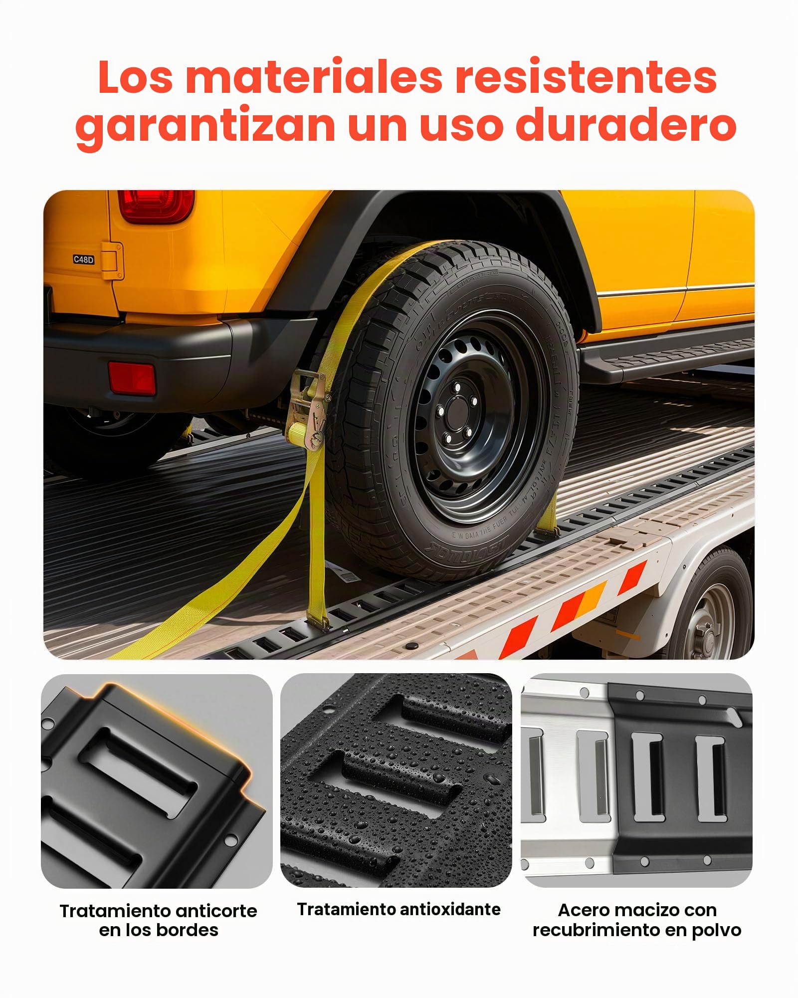 VEVOR Kit de 4 Rieles de Amarre E-Track de 0,6 m, con 2 Correas de Trinquete, 4 Juntas Tóricas, 4 Correas de Amarre con Anilla en D, 2 Ranuras Individuales y 8 Tapas de Extremo, para Garajes