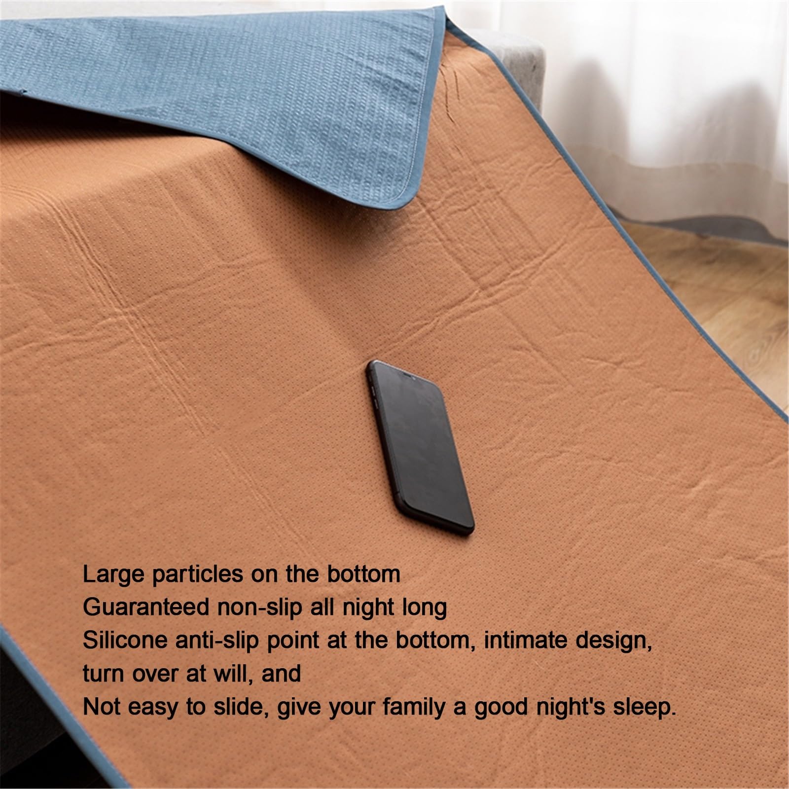 Empapadores Cama Adultos Protector De Enfermería Protector Colchon Impermeables Empapador Reutilizable para Niños(Gray,180x200cm)