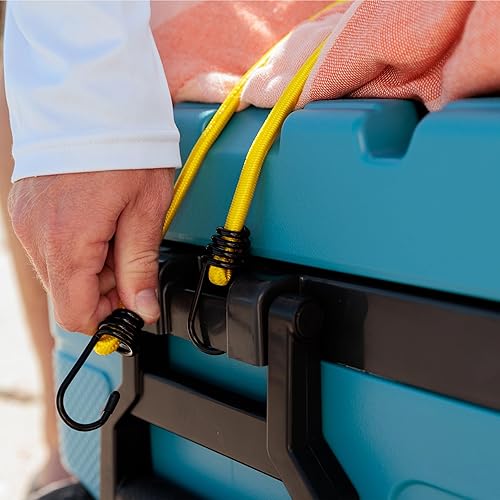 Miniatura 8 de Igloo Trailmate - Hielera con ruedas de 52 cuartos de galón, baúl de hielo rígido aislado, carbonita