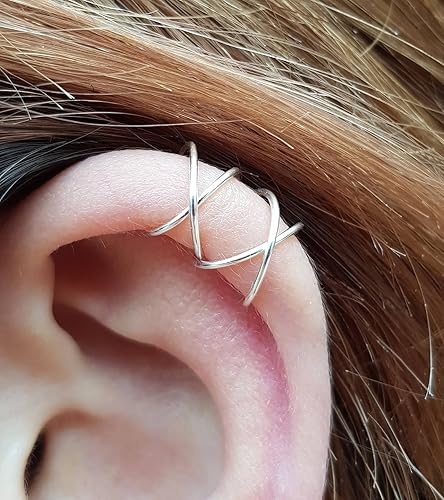 Miniatura 6 de Longita Piercing de labio falso, aro de nariz falso, mordidas de serpiente falsas, piercings de labios falsos, anillos de labios falsos de serpiente