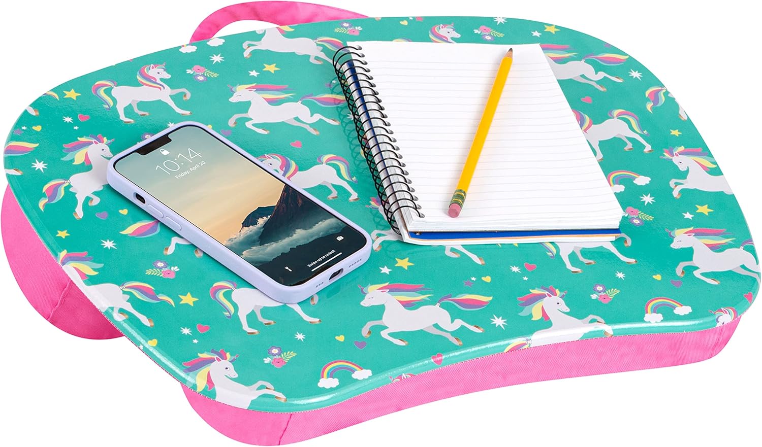 LapGear MyStyle Portable Lap Desk with Cushion Unicorn Fits up to