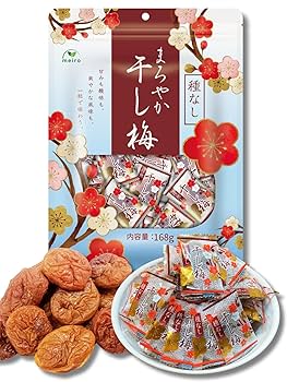 冷やし梅様　お取置き9月1日 Amazon | meiro まろやか干し梅 甘い 種なし梅 個包装 168g(約47