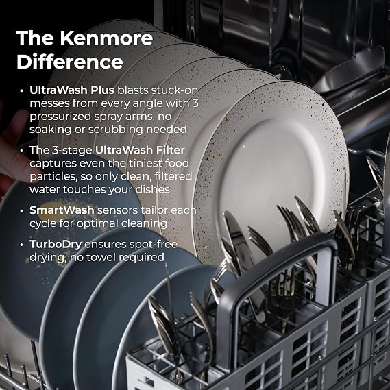 Kenmore 24 Built-In Dishwasher - White