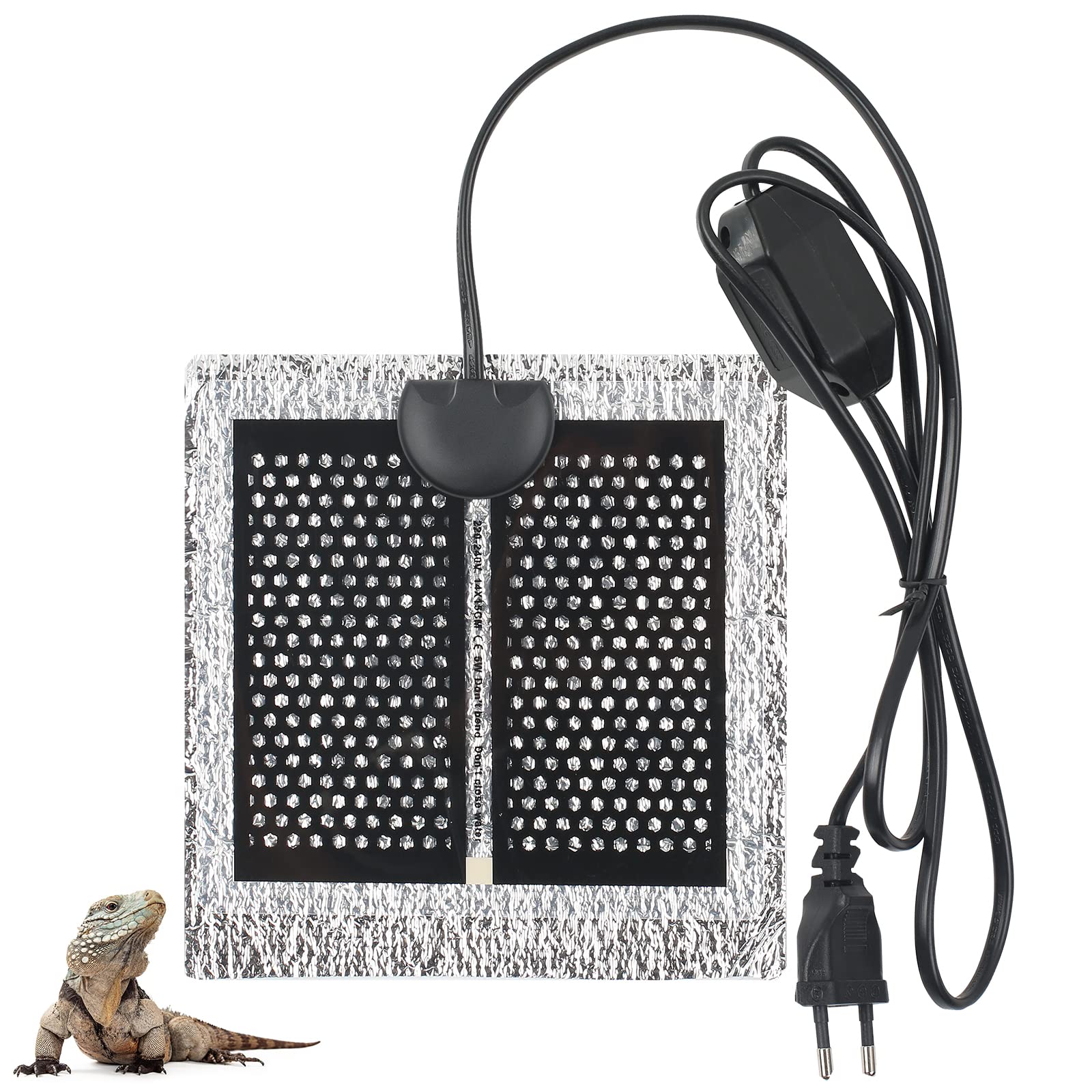 Tappetino Riscaldante Rettili 42x28cm - 7 Livelli Temperatura, Per Terrario - Foto 5