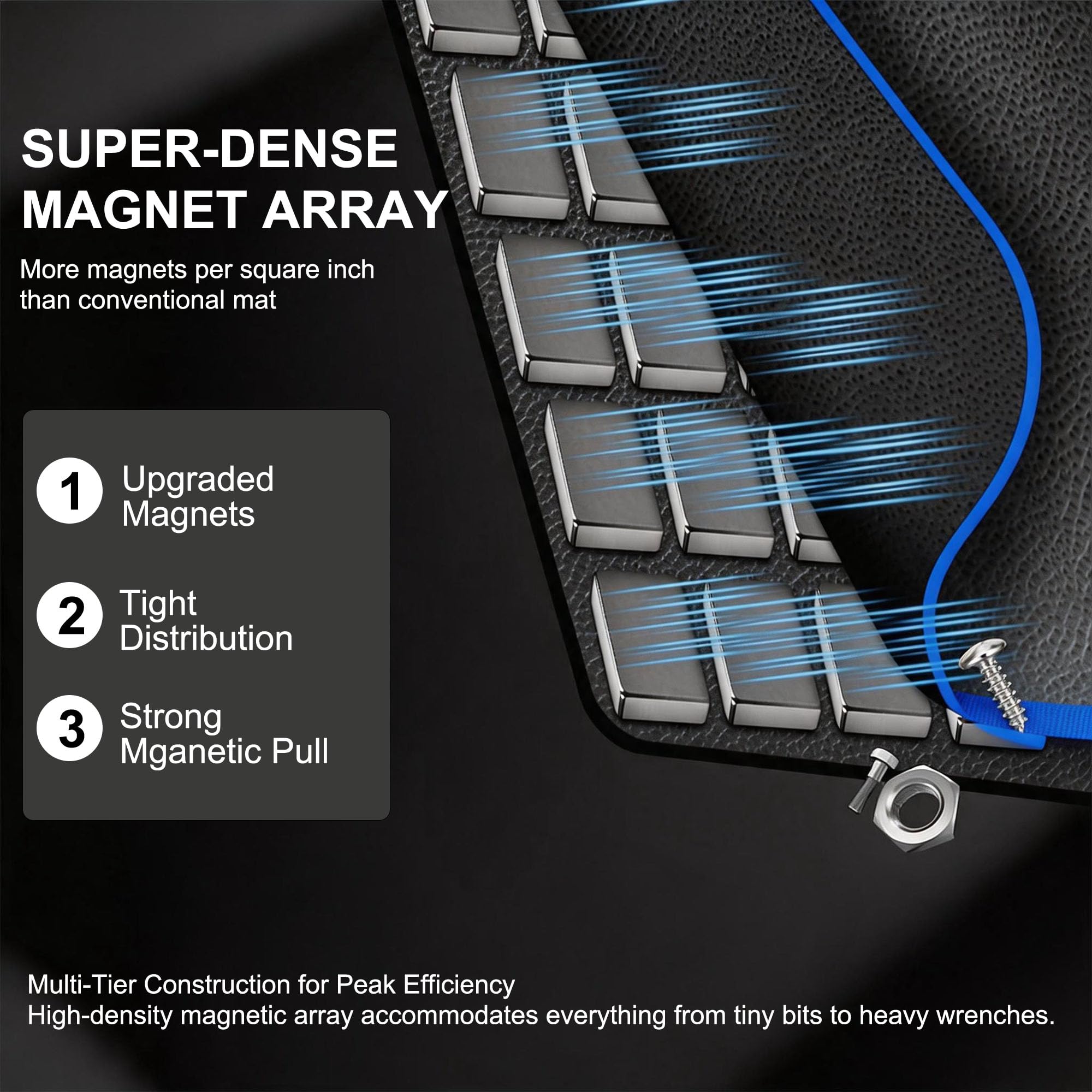 Magnetic Tool Mat & Pickup Kit - Garage Organization -6