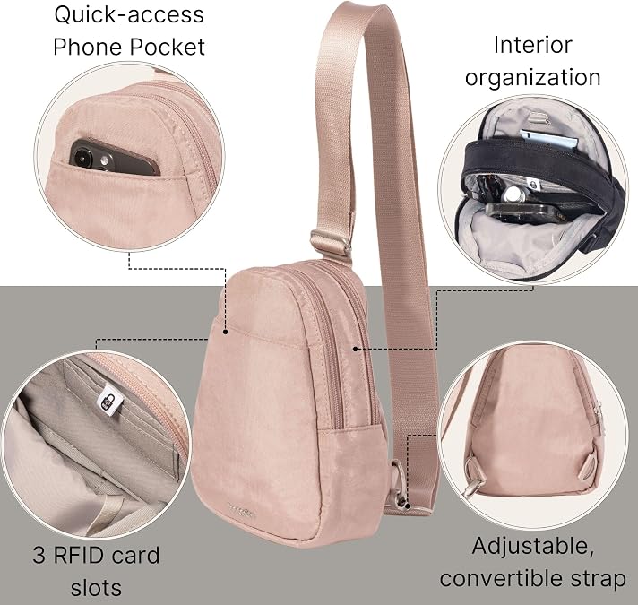 Baggallini Double Zip Mini Sling