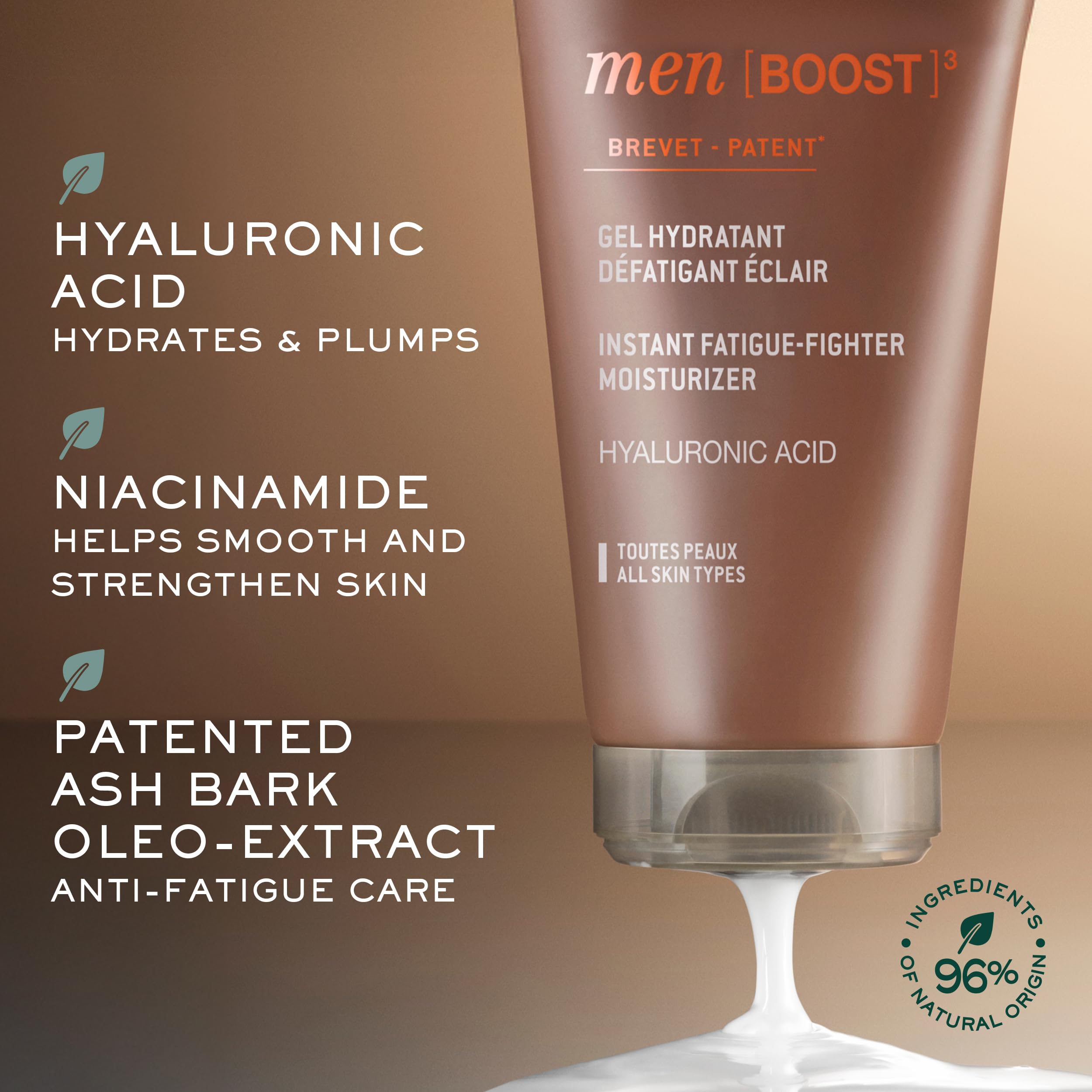 Nuxe Men Idratante Anti-Stanchezza Istantaneo con Acido Ialuronico 50ml