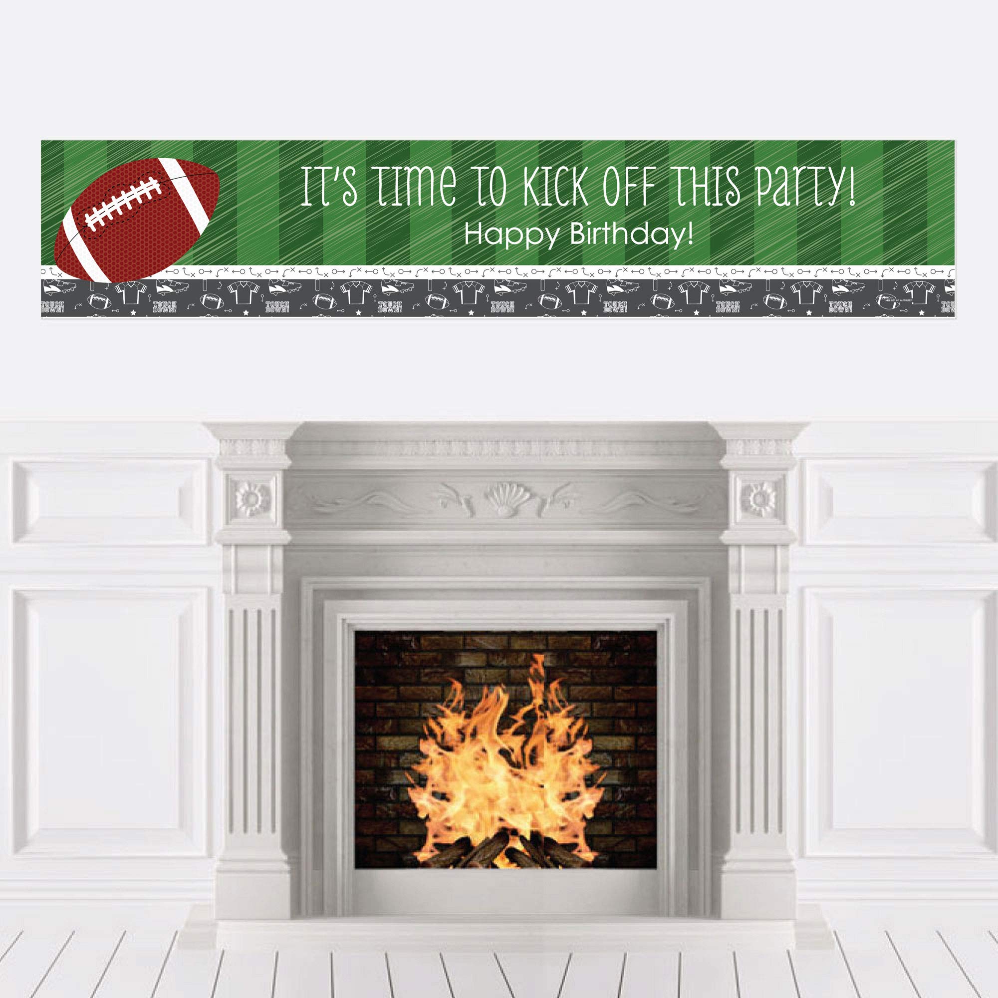 End Zone - Football - Birthday Party Decorations Party Banner