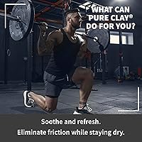 Vista 3 de Polvo antirozaduras totalmente natural para hombres, arcilla de bentonita de calcio extraída en profundidad, para el cuerpo, la ingle, las axilas