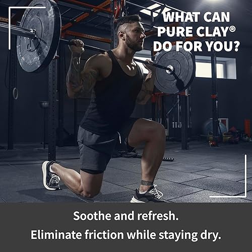 Miniatura 3 de All Natural - Polvo antirozaduras para hombre, polvo de arcilla de bentonita de calcio minado profundo, cuerpo, ingle, brazo, pie, polvo