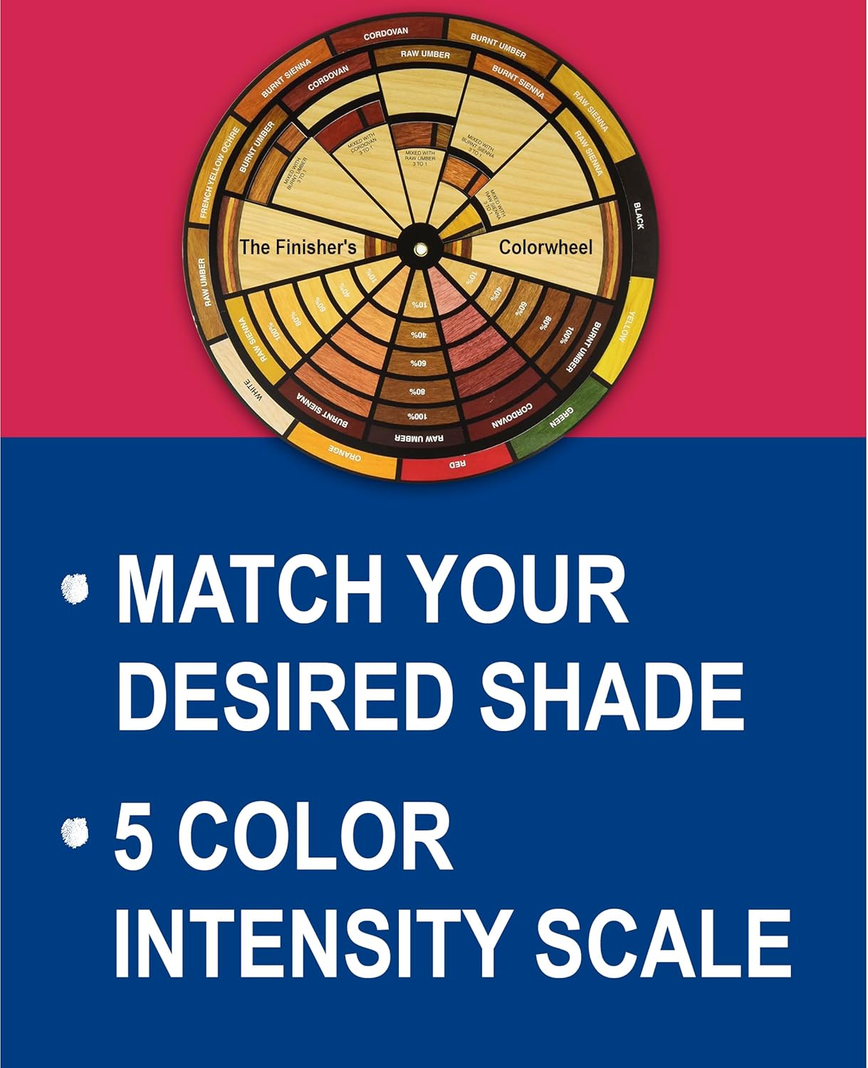 Mohawk Finisher's Colorwheel, Wood Finish, M900-1050, 9-Inch-Diameter Color Wheel