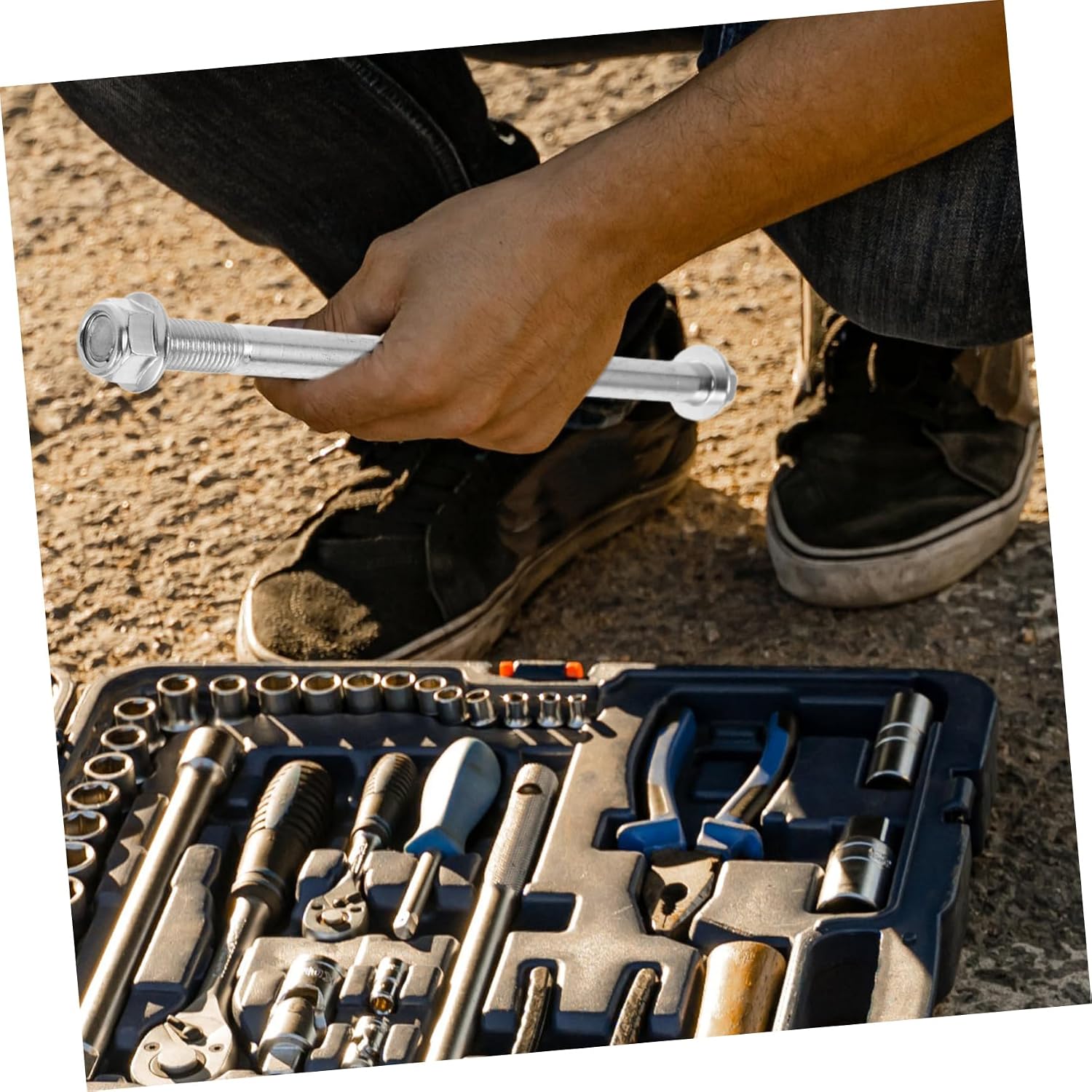 OUNONA Engine Mounting Bolt Kit for Scooter Hanger Shaft Engine Lift Plate Flange Bolts Set Easy Installation for Enhanced Performance Various Models