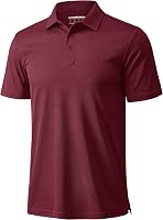 MAGCOMSEN Men's Quick Dry Golf Polo Shirts Short Sleeve - Moisture Wicking Breathable Athletic Performance Polos