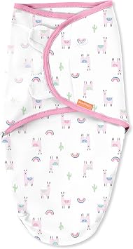 SwaddleMe Original Swaddle - Size Small/Medium, 0-3 Months, 1-Pack Lil Llamas Easy to Use Newborn Swaddle Wrap Keeps Baby Cozy and Secure and Helps Prevent Startle Reflex