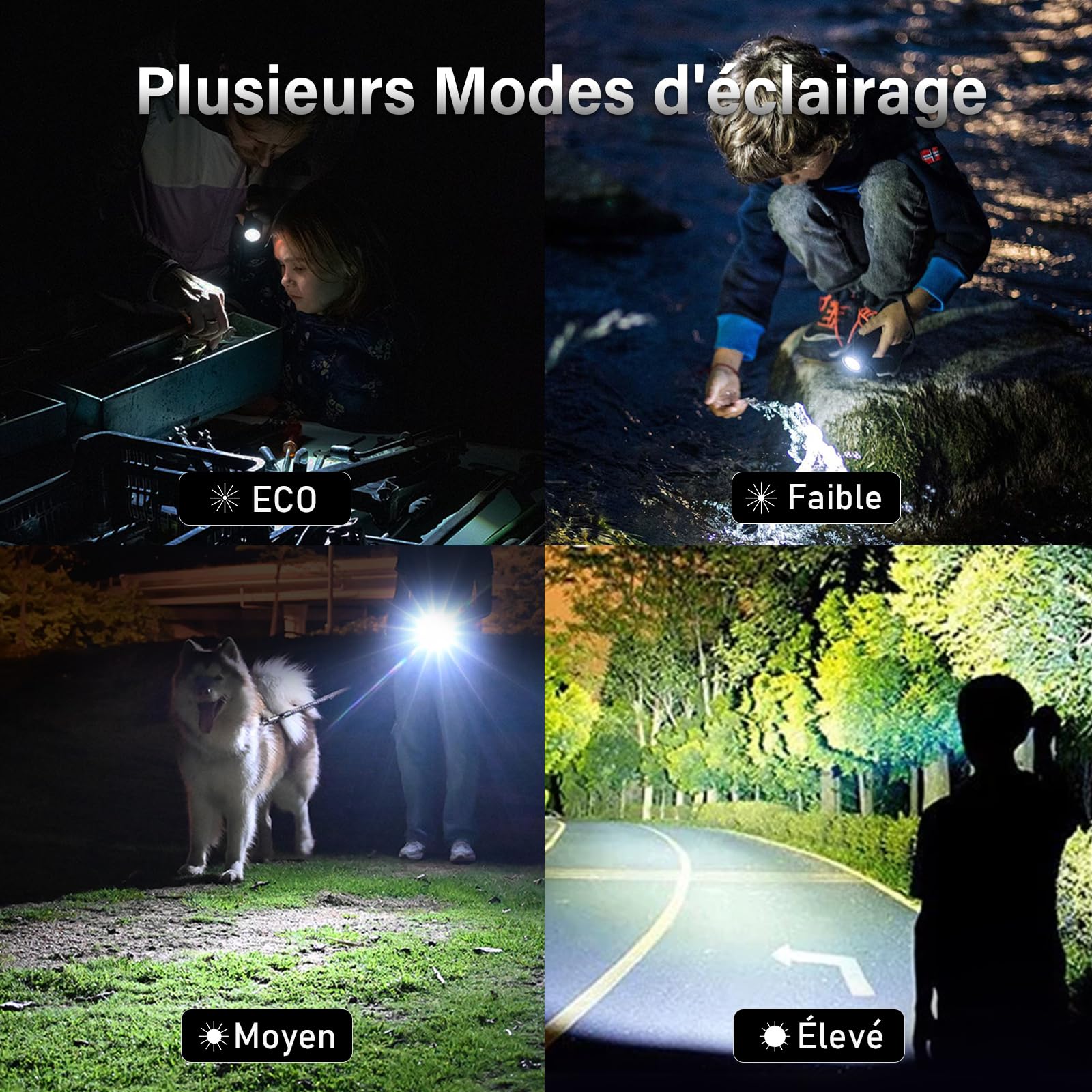 Sofirn SK30 Lampe Torche LED Rechargeable USB C 3000 Lumens Lampe Torche Tactique Ultra-lumineuse avec 6 Modes d'éclairage, portée maximale de 392M, avec batterie pour EDC Urgences Recherche Extérieur