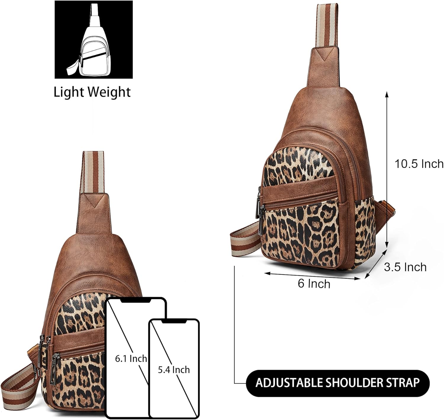 Sling Bag Crossbody Bags for Women Small Cross Body Bag Fanny Packs Chest Sling Purse for Daily Travel Leisure Sport - Image 4