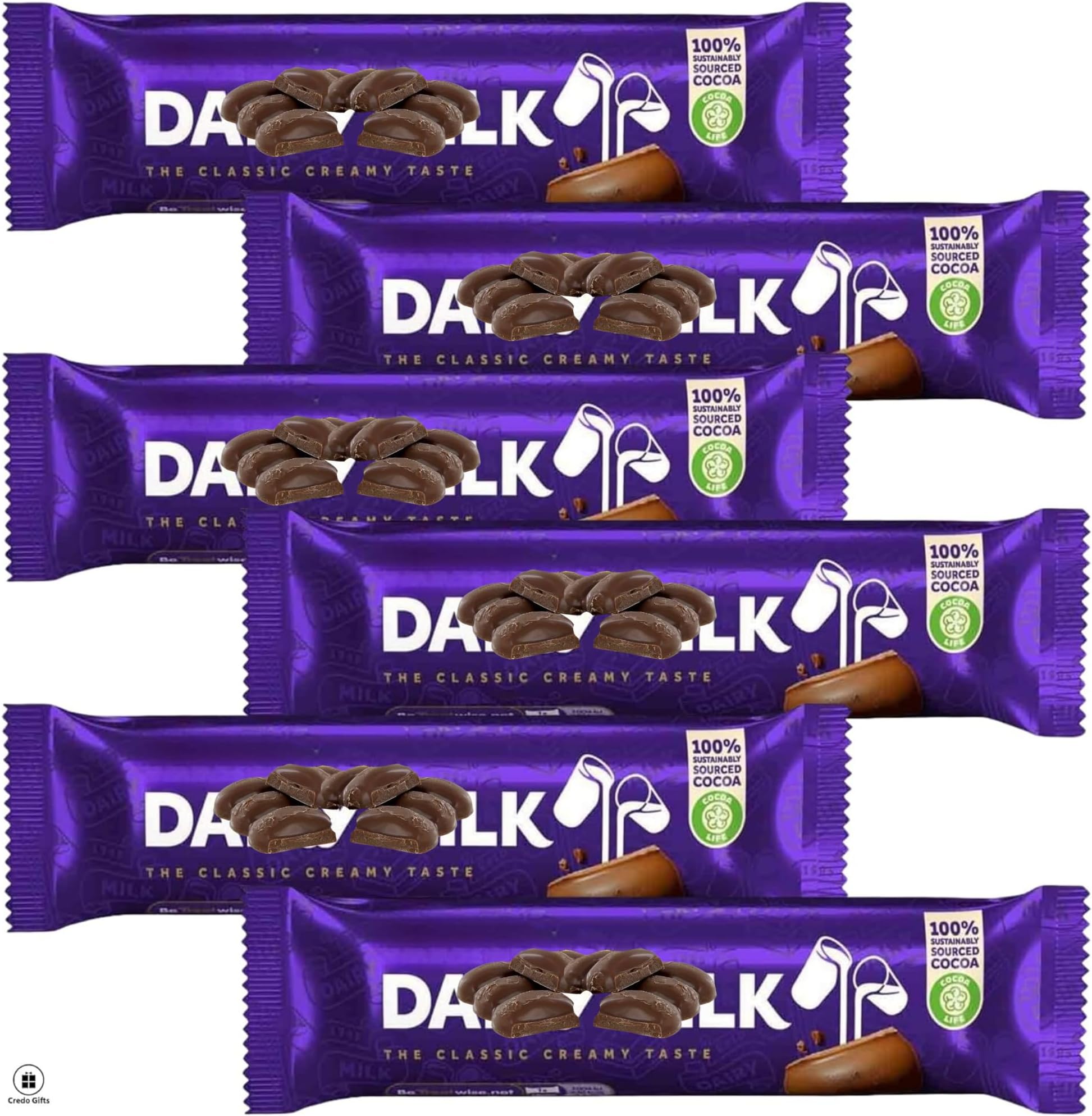 Milk Chocolate Bundle With Dairy Milk Chocolate Bar 45g (6 Pack)