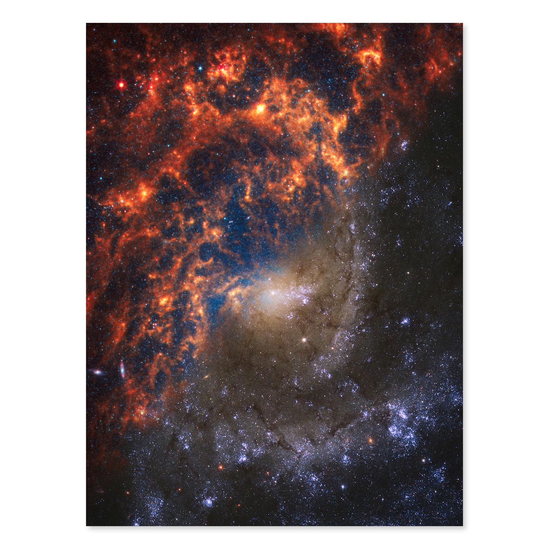 NASA Hubble James Webb Telescope Spiral Galaxy NGC 2835 Huge Wall Art Poster