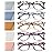 JOLISU Reading Glasses For Women - 5 Pack Stylish Readers For Womens Men Spring Hinge Eyeglasses -Blue Light Blocking Protection Frame (0.50)