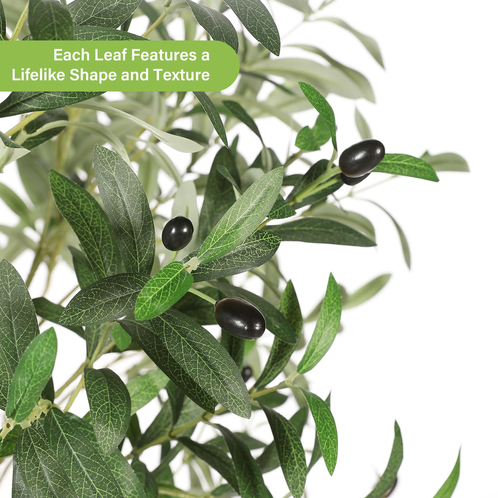 Amazon|FEELEAD フェイクグリーン オリーブの木 人工観葉植物