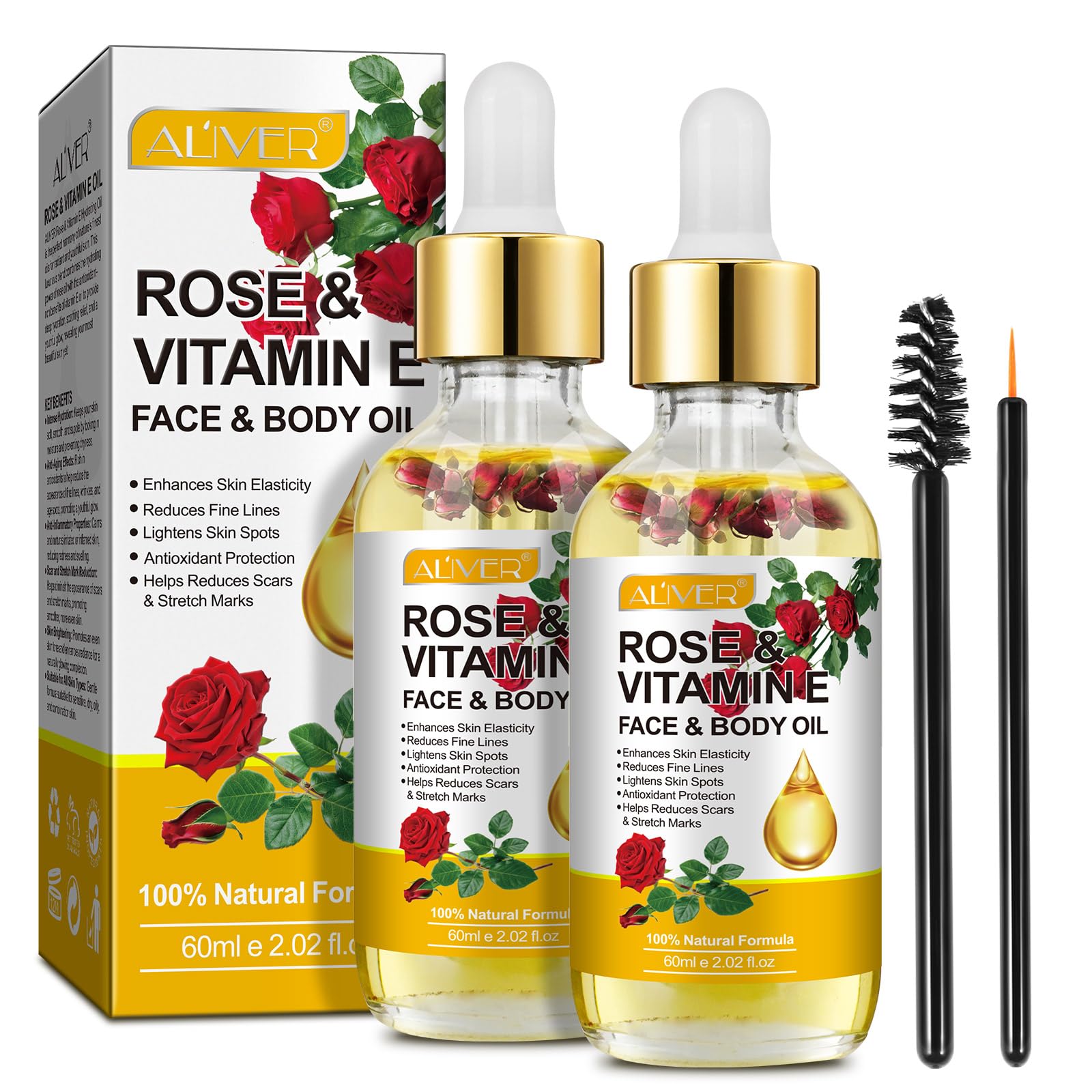 Vitamin E Oil for Skin Face, Hair and Nail Cuticles, rosehip oil for face vitamin e oil for skin Soothing Skin, Dry Skin