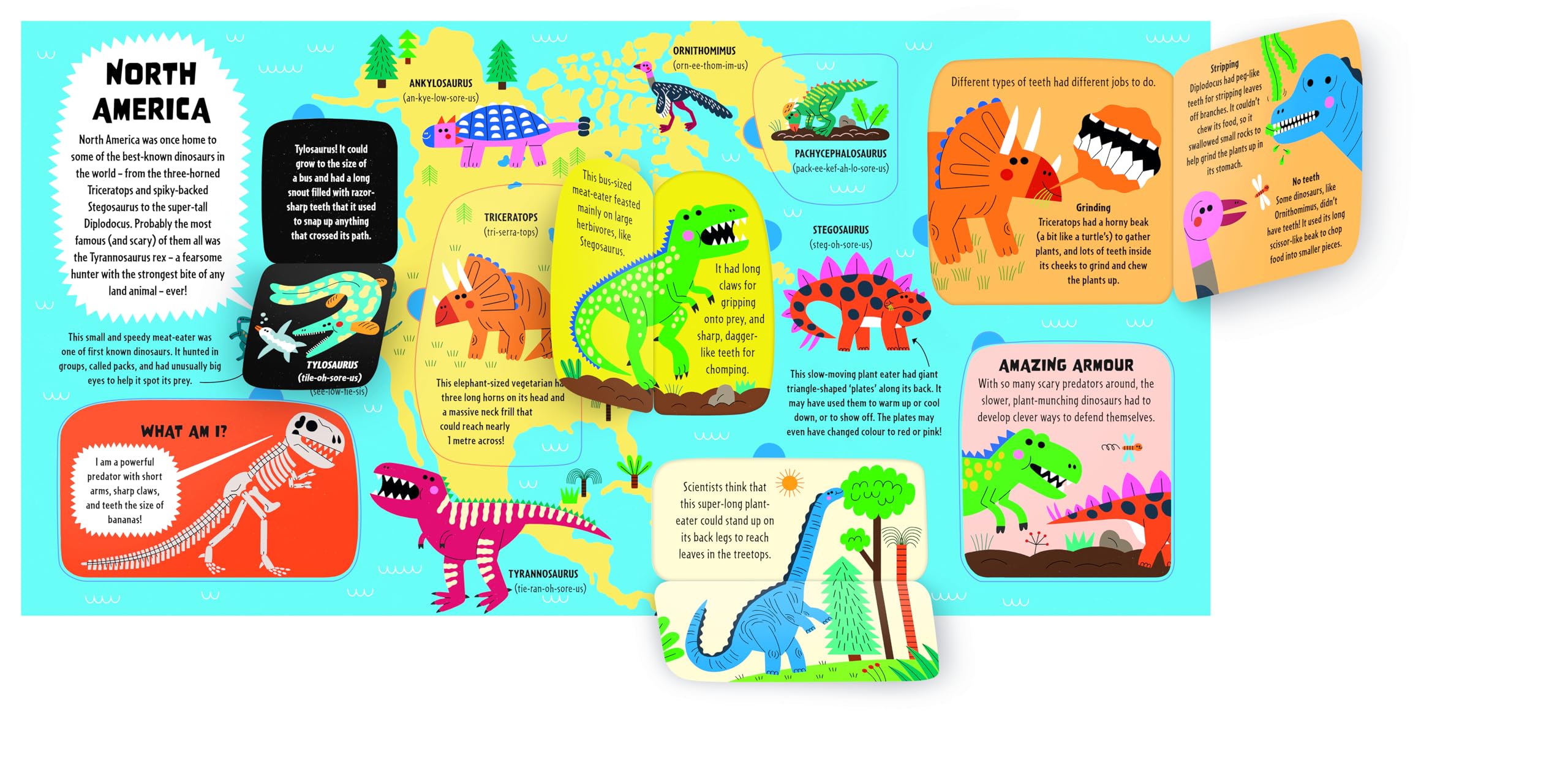 Lonely Planet Kids My First Lift-the-Flap Dinosaur Atlas: Contains Over 50 Flaps to Lift: Explore the Roarsome World of Dinos | Wow Factor Facts & ... Discover | Brilliant Illustrations Throughout